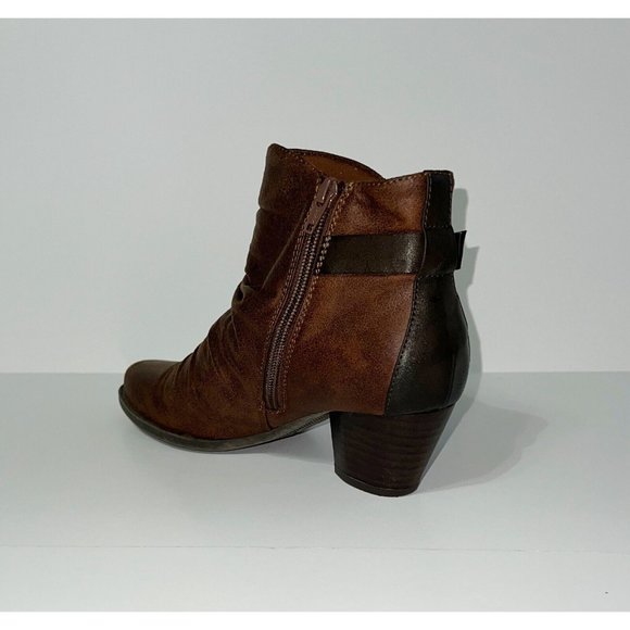 Beartraps Brown Side Zip Boots - Women's Size 8 M Booties Rikita - Picture 6 of 16